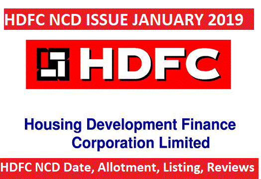 HDFC NCD JAN 2019