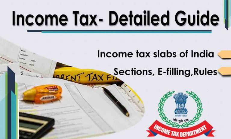 Income Tax in India : Slab Rates FY 2020-21, IT Returns, E-filing Process